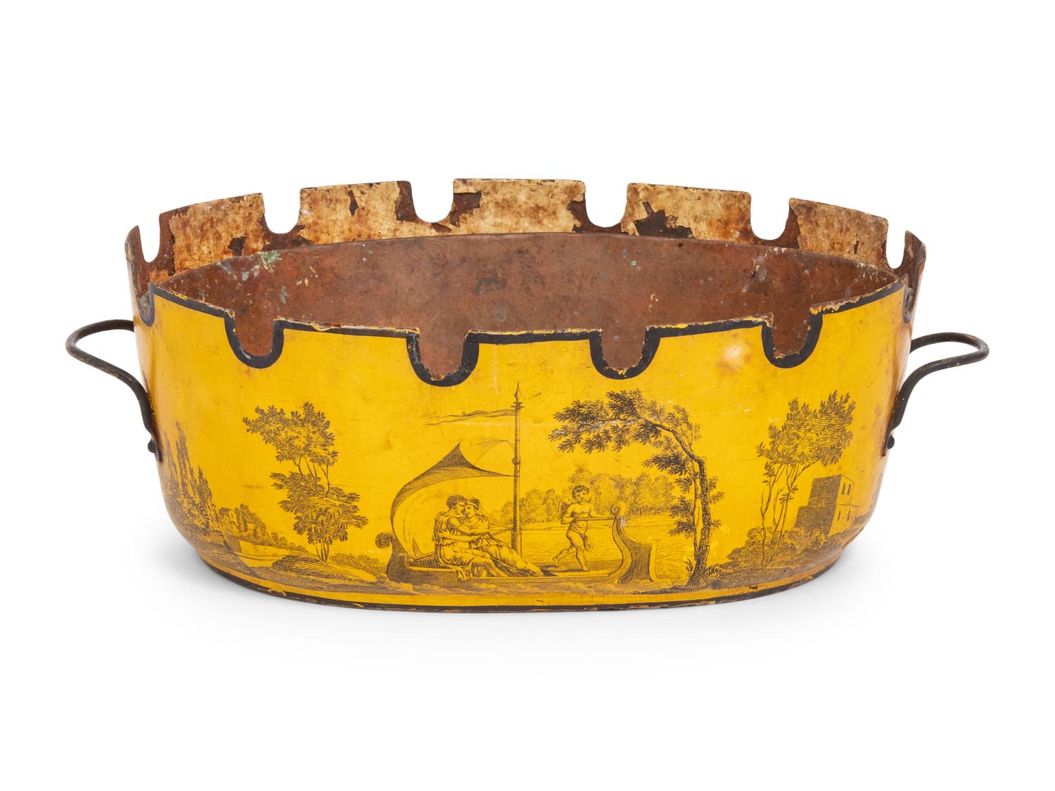 A French Yellow Tôle Verrière