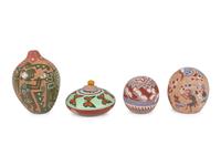 Collection of Santa Clara Miniature Sgraffito Pottery