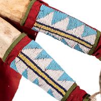 Ute Beaded Mountain Lion Hide Bowcase and Quiver