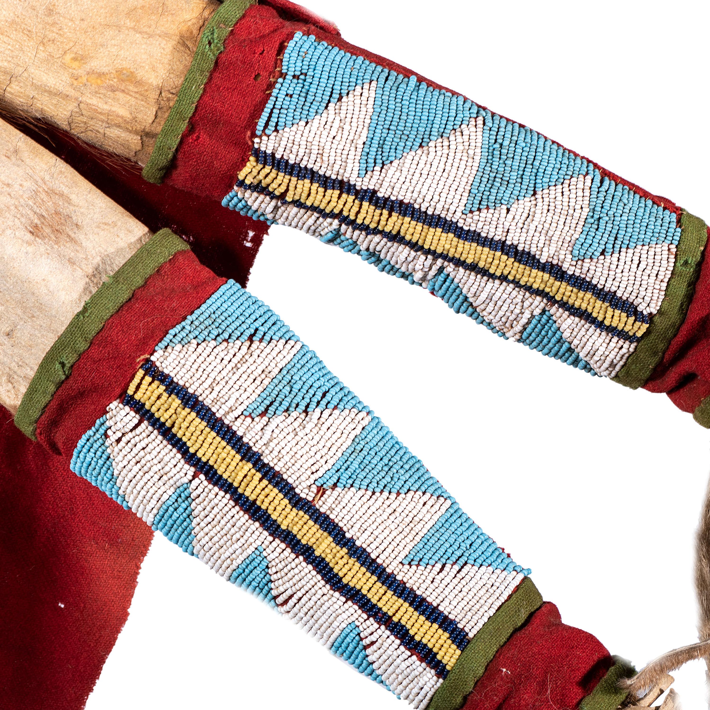 Ute Beaded Mountain Lion Hide Bowcase and Quiver