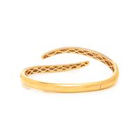 ANITA KO, ROSE GOLD AND DIAMOND 'TAIL' BANGLE BRACELET