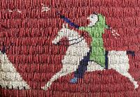 Cheyenne River Sioux Beaded Pictorial Hide Vest