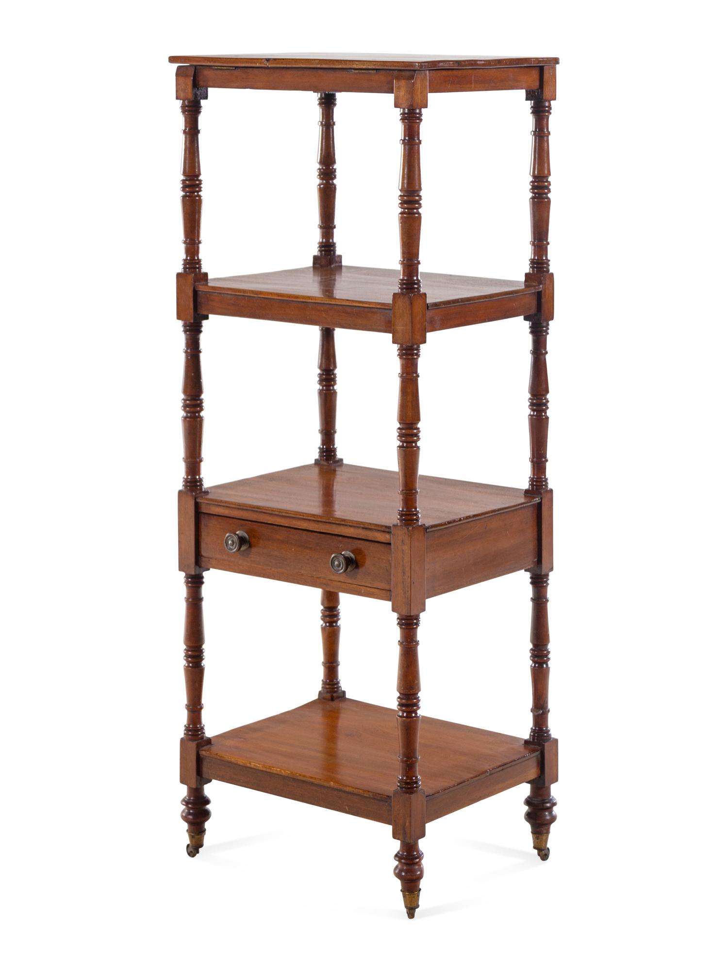 A Regency Style Mahogany Library Stand With Lectern