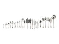 A Puiforcat Silver Flatware Service in the Louvois Pattern