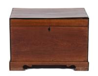 A George III Style Mahogany Miniature Blanket Chest — LATE 19TH/20TH CENTURY