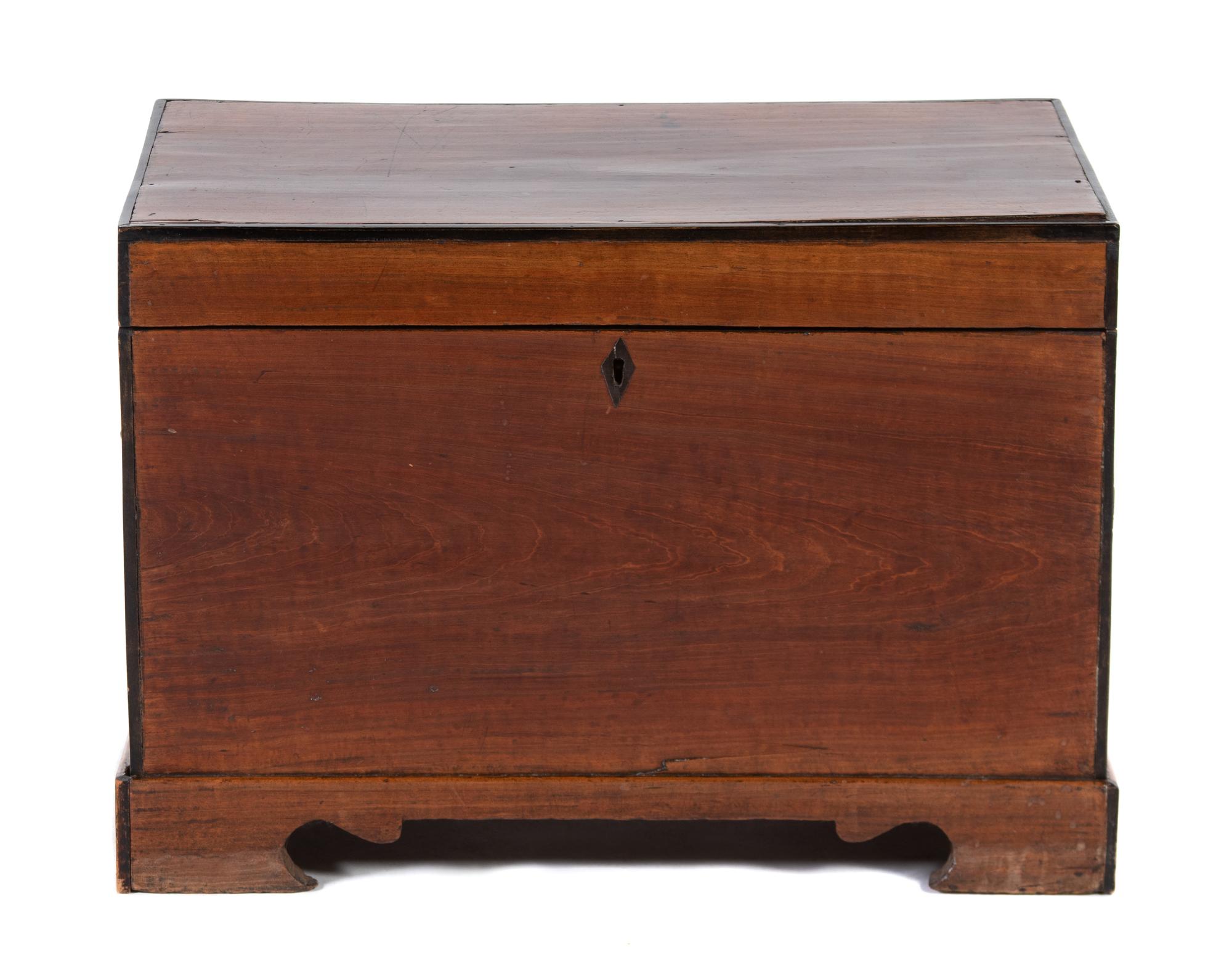A George III Style Mahogany Miniature Blanket Chest — LATE 19TH/20TH CENTURY