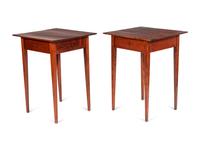 A Pair of Cherrywood Side Tables by Rob Roy