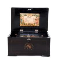 A Swiss Cylinder Bells in Sight Music Box
