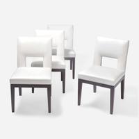 Christian Liaigre (French, 1943-2020) for Holly Hunt (American, active 1983 to present) Set of 4 "Velin" Dining Chairs, USA, 2003