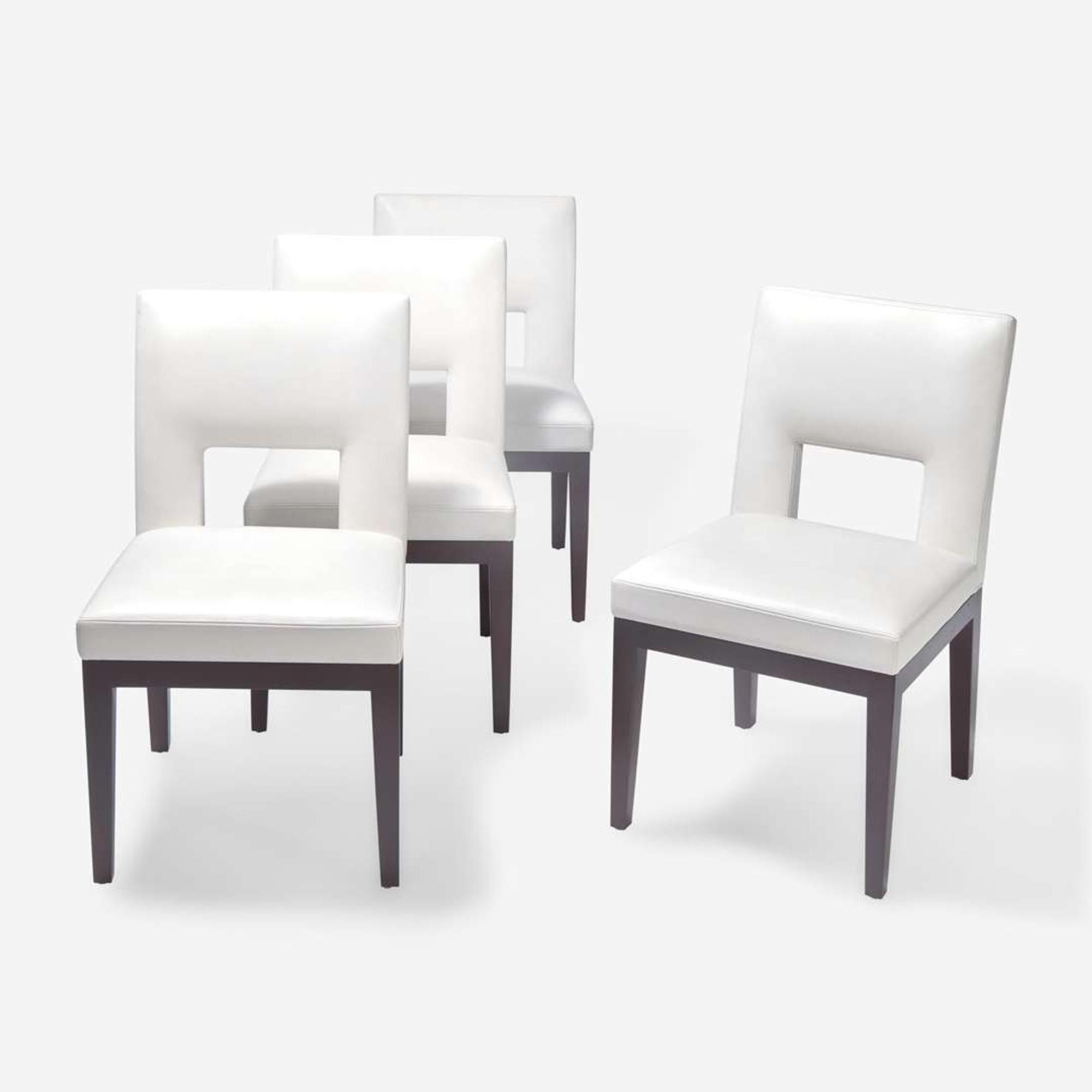 Christian Liaigre (French, 1943-2020) for Holly Hunt (American, active 1983 to present) Set of 4 "Velin" Dining Chairs, USA, 2003