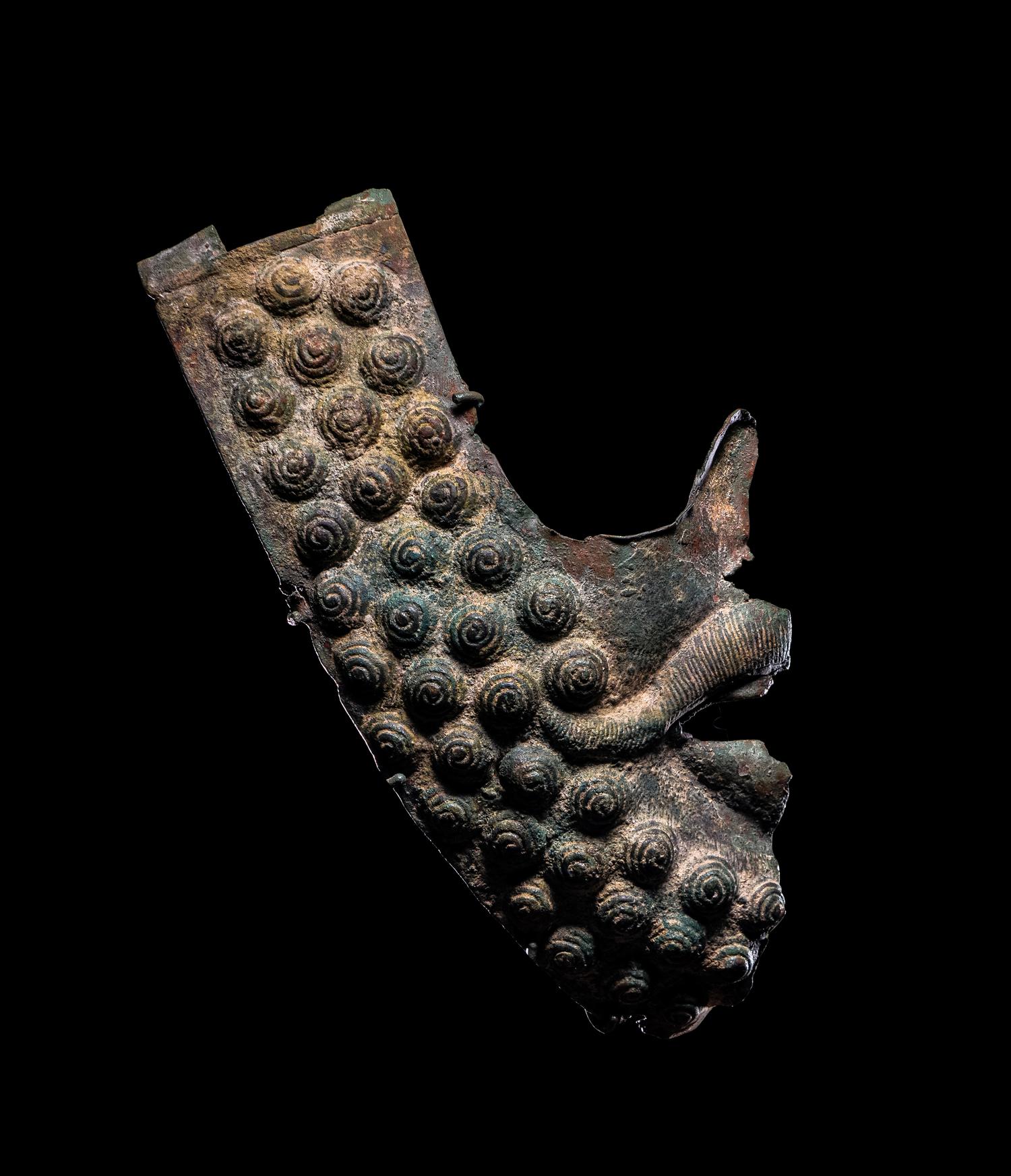 Two Greek Bronze Cheek Pieces