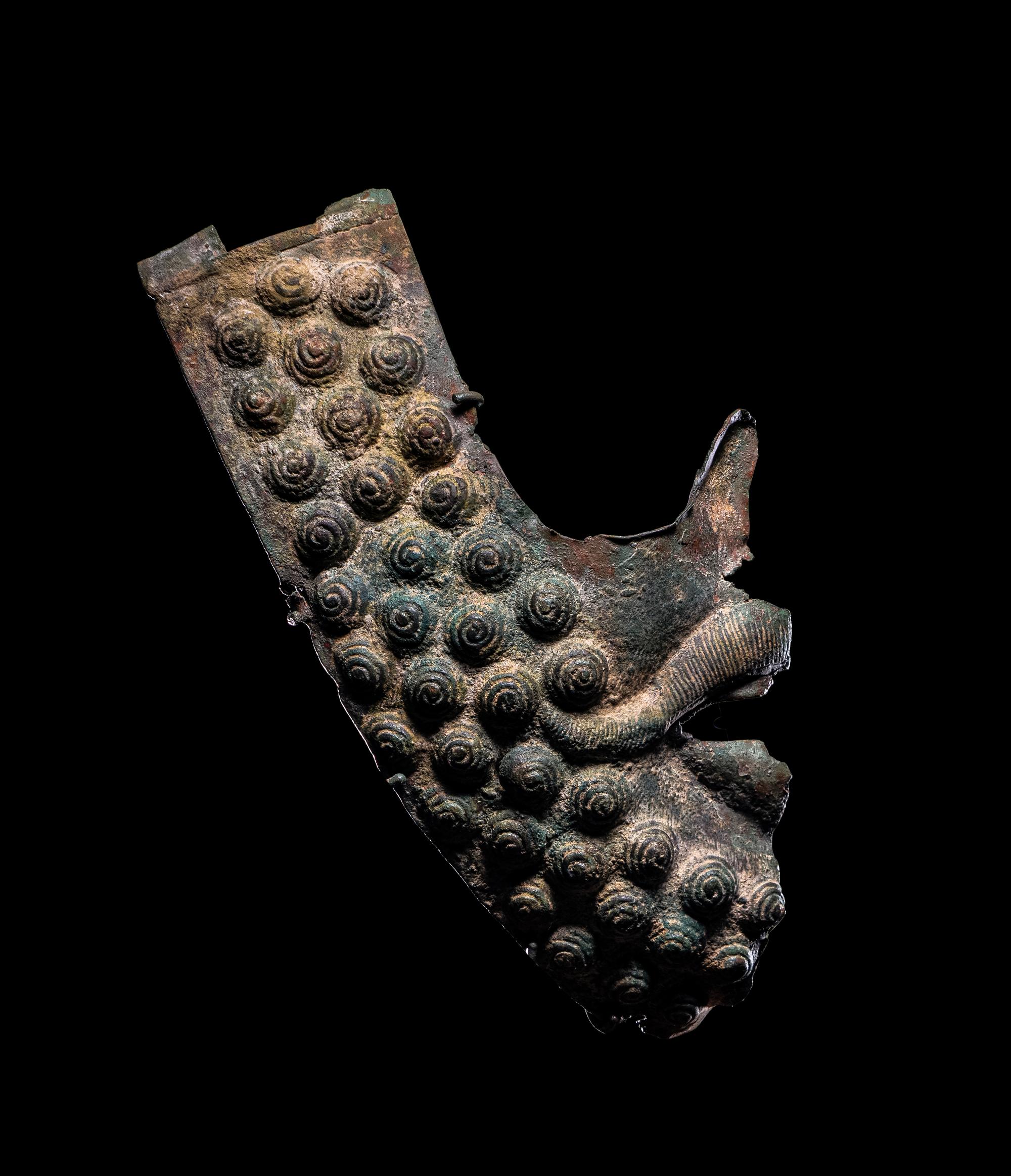 Two Greek Bronze Cheek Pieces