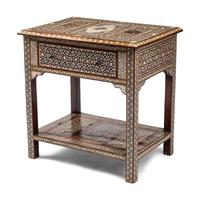 A Levantine Mother-of-Pearl Marquetry Side Table