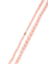 ANGEL SKIN CORAL BEAD NECKLACE