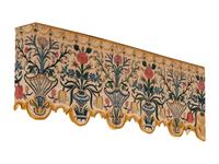 Three Crewelwork Drapery Pelmets
