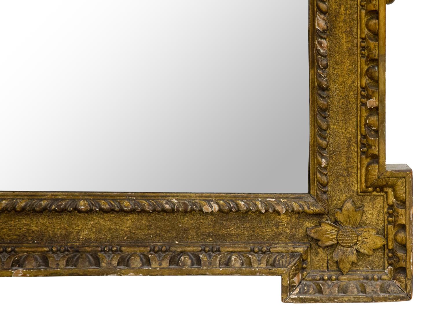 A Large Victorian Giltwood and Gesso Pier Mirror