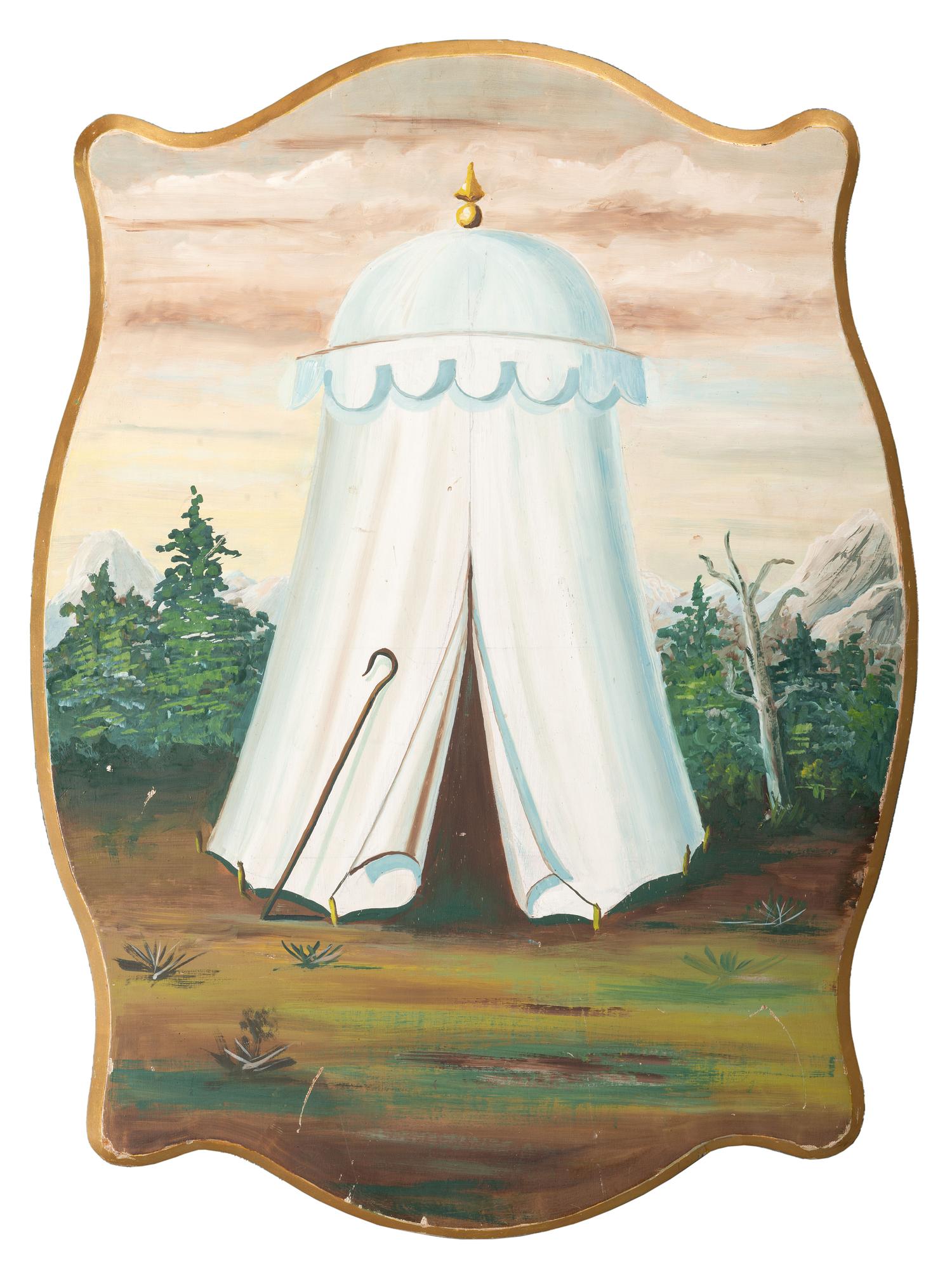 An Oddfellows Painted Lodge Sign
