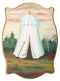 An Oddfellows Painted Lodge Sign