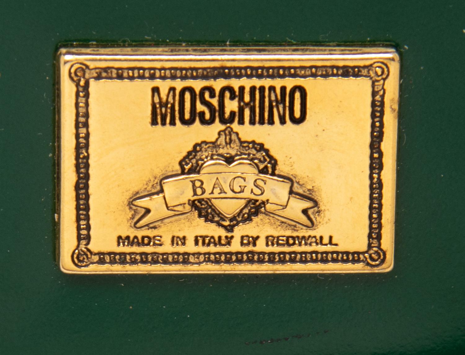 MOSCHINO, PATENT LEATHER MINI BAG