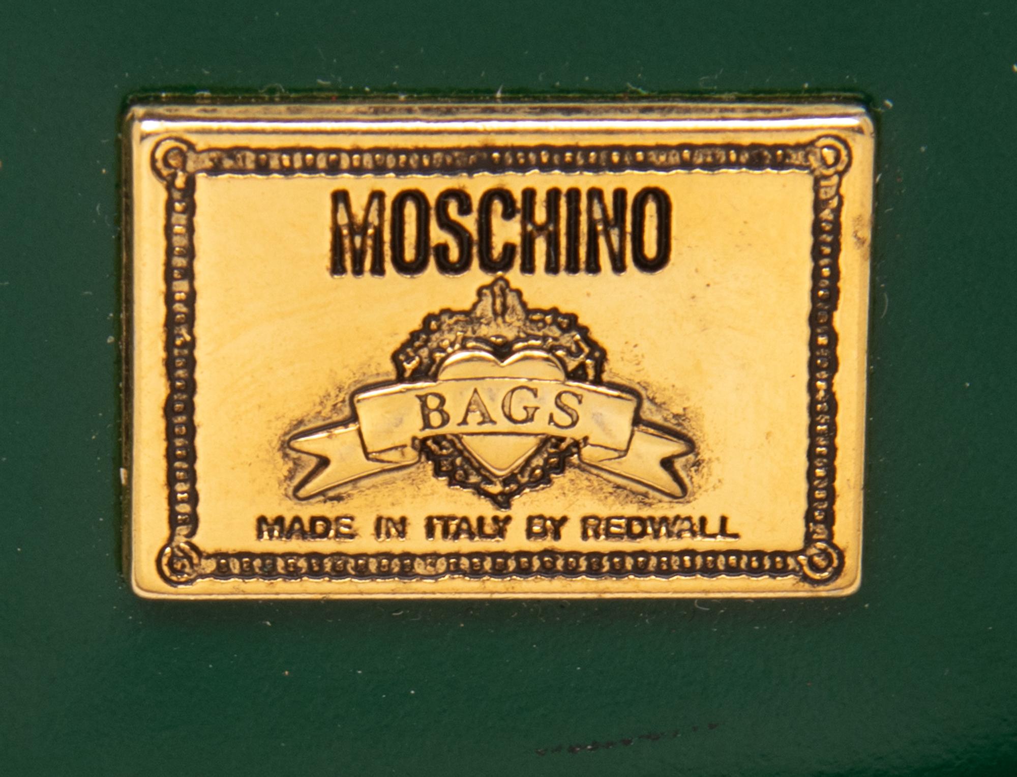 MOSCHINO, PATENT LEATHER MINI BAG