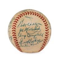 A 1947 Baltimore Orioles Team Signed Autograph Baseball