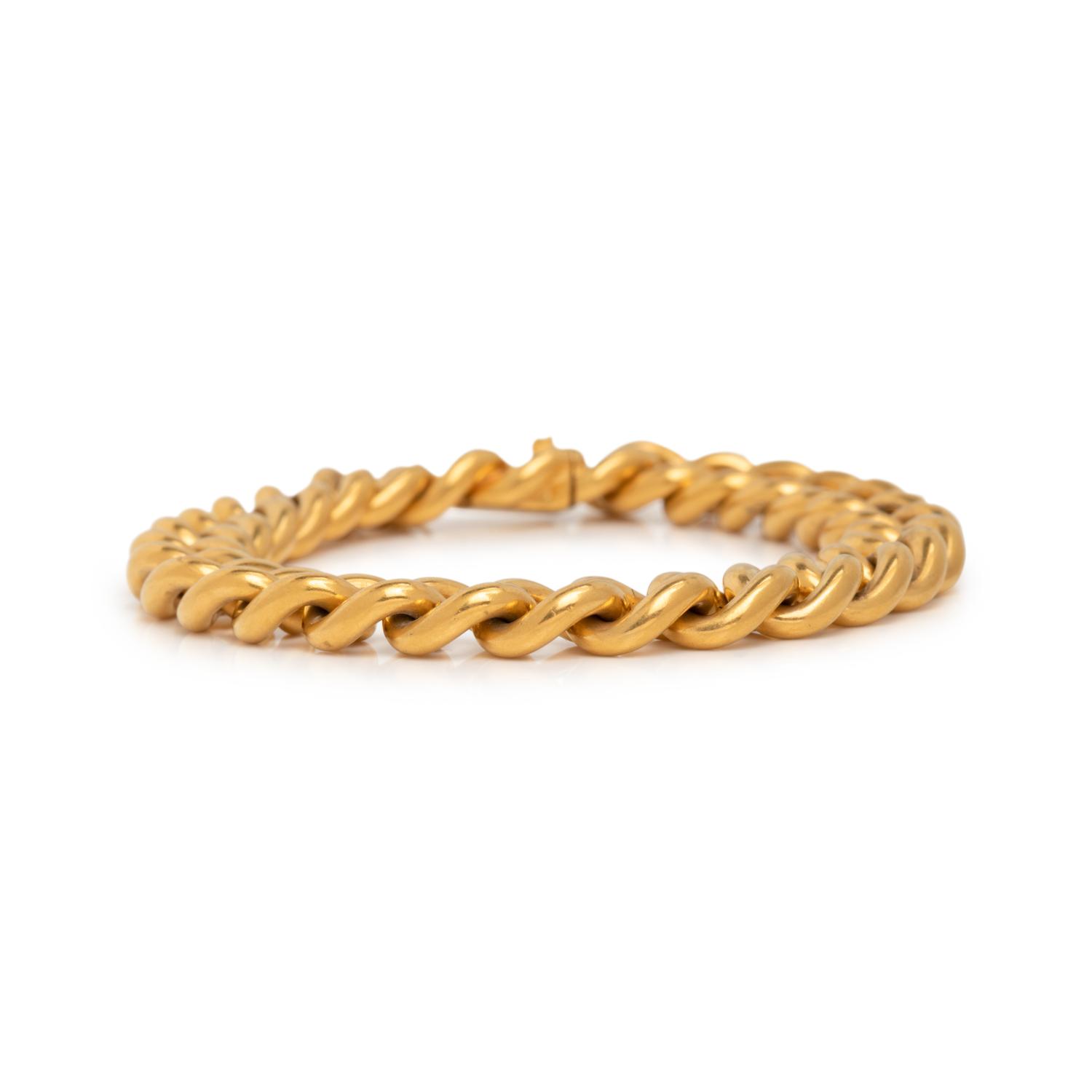 FRENCH, YELLOW GOLD BRACELET