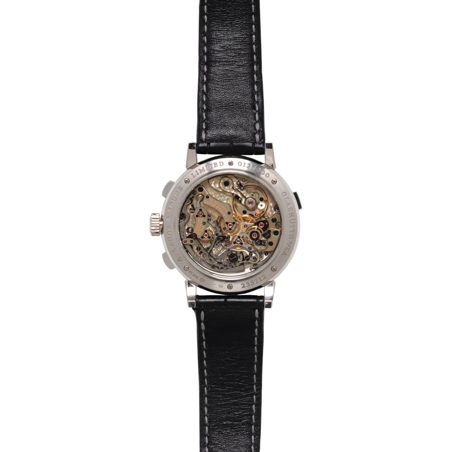 A RARE A. LANGE & SÖHNE, REF. 405.034 PLATINUM 'DATOGRAPH UP/DOWN LUMEN' WATCH