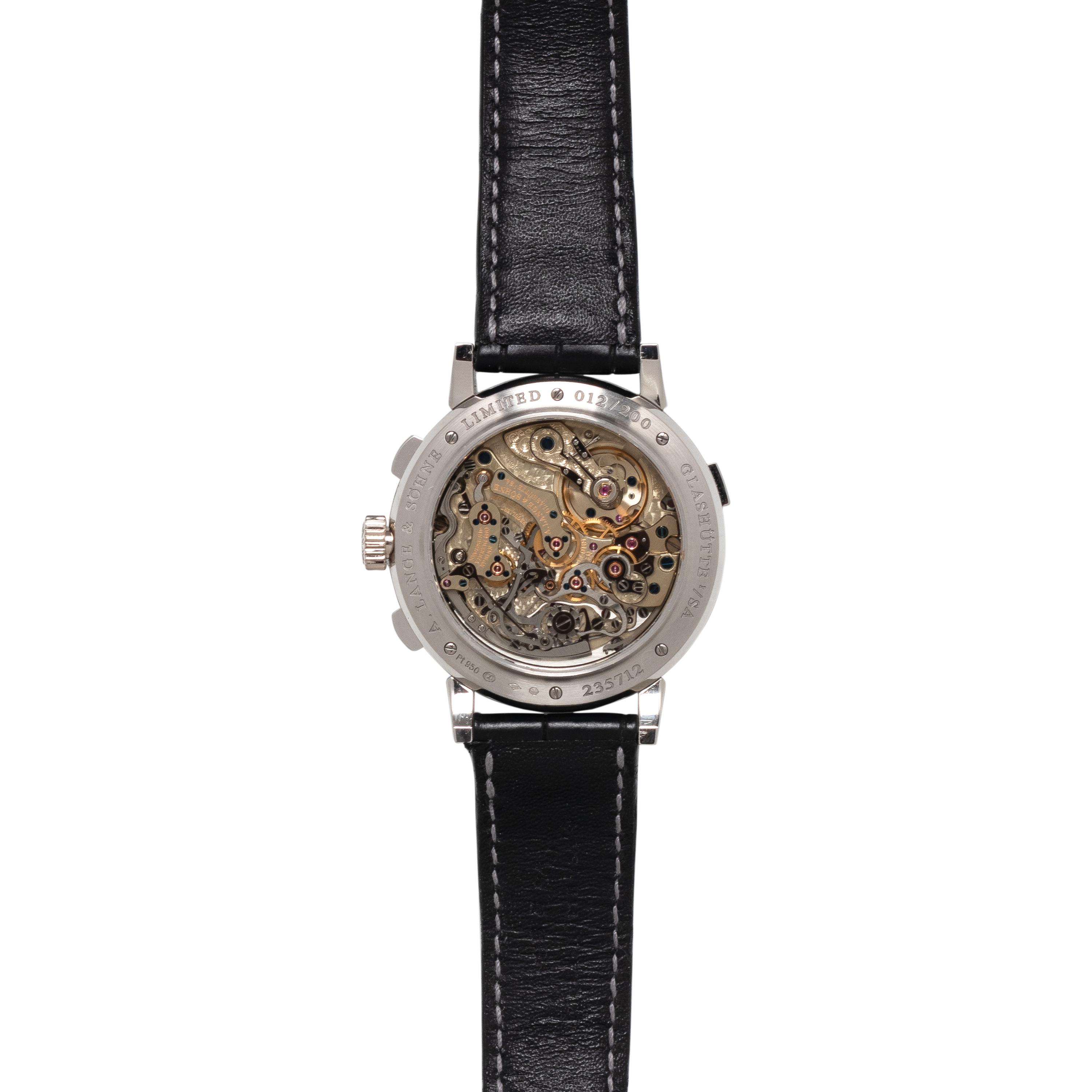 A RARE A. LANGE & SÖHNE, REF. 405.034 PLATINUM 'DATOGRAPH UP/DOWN LUMEN' WATCH