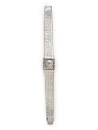 PIAGET, REF. 3811 18K WHITE GOLD AND DIAMOND WRISTWATCH