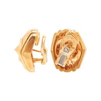 BULGARI, YELLOW GOLD CLIP EARRINGS