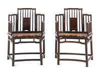 A Pair of Jichimu Armchairs
