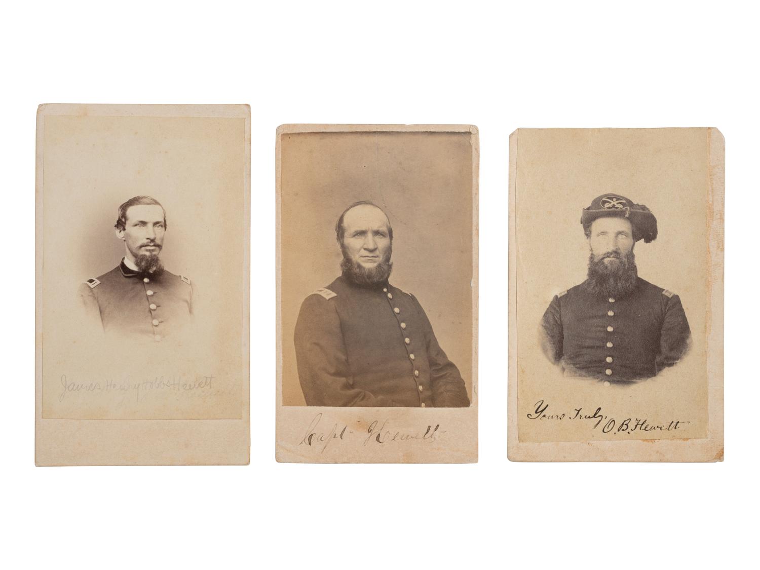 [CIVIL WAR]. Hewett brothers of Maine Civil War archive incl. CDVs and correspondence.