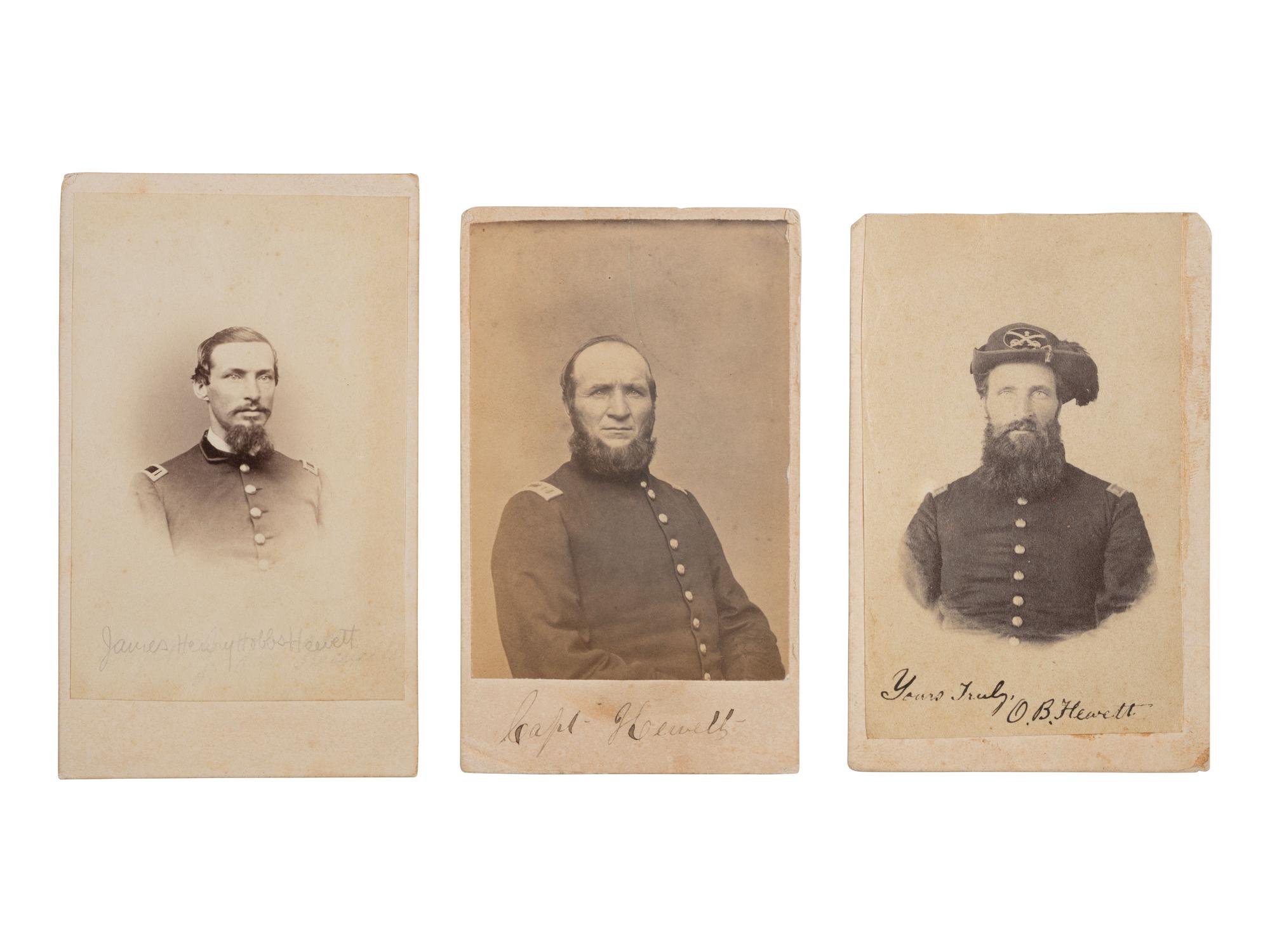 [CIVIL WAR]. Hewett brothers of Maine Civil War archive incl. CDVs and correspondence.