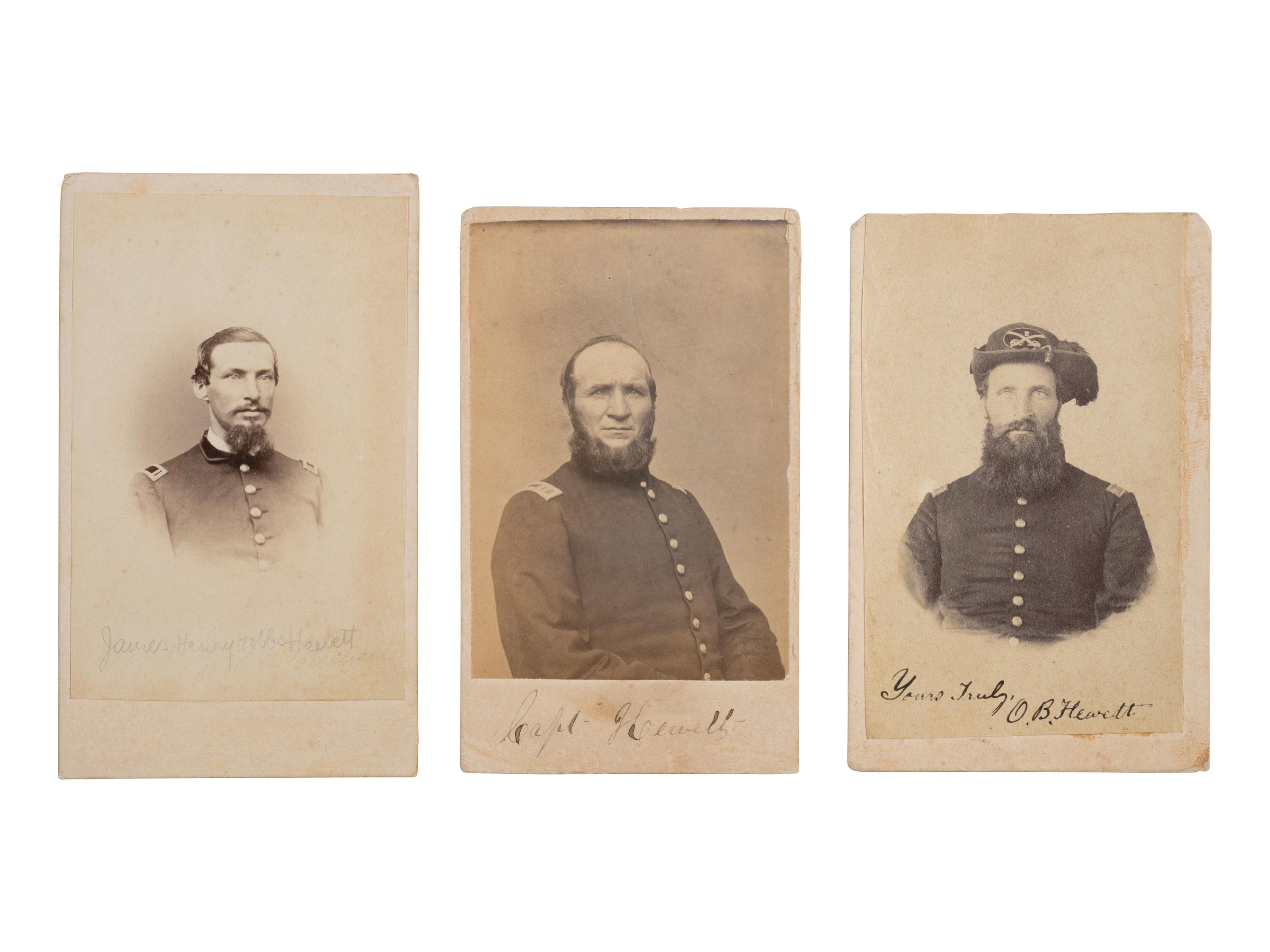 [CIVIL WAR]. Hewett brothers of Maine Civil War archive incl. CDVs and correspondence.
