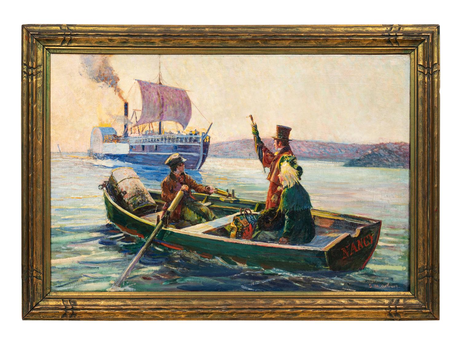 Early Steamboat Days - Midstream Passenger
