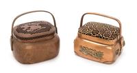 Two Chinese Copper Handwarmers Height of tallest 3 1/2 inches. — 20TH CENTURY