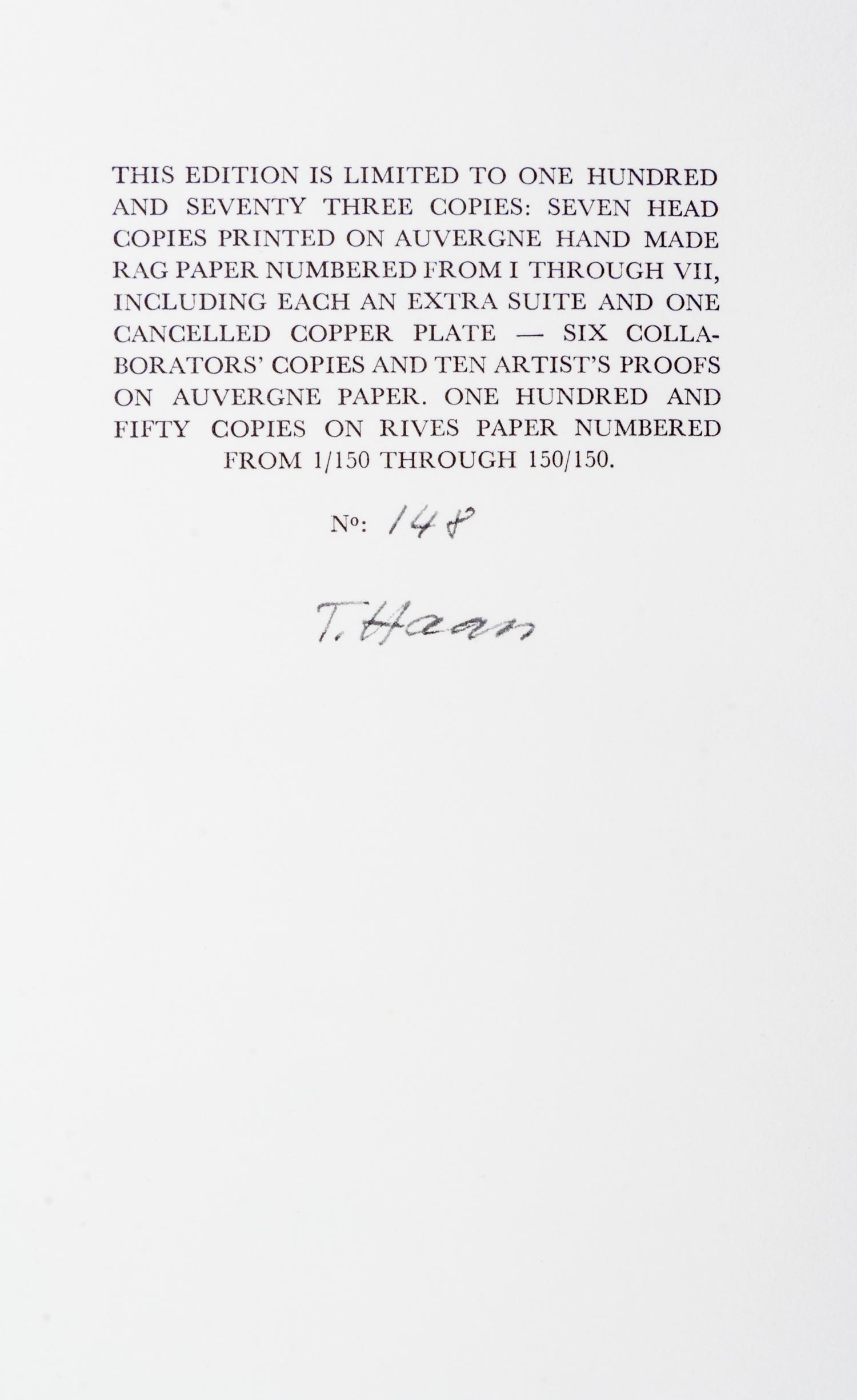 (HAASS, TERRY) WHITMAN, WALT. Leaves of Grass. New York, 1966. Limited, signed.