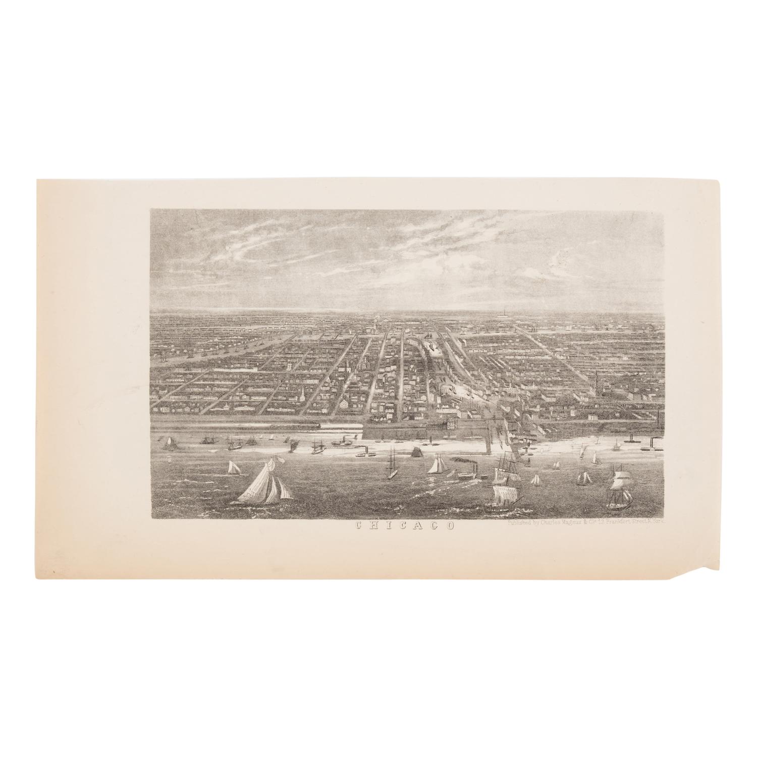 [Chicago Fire]. A large archive of letters, documents, tokens, and ephemera related to the Great Fire.