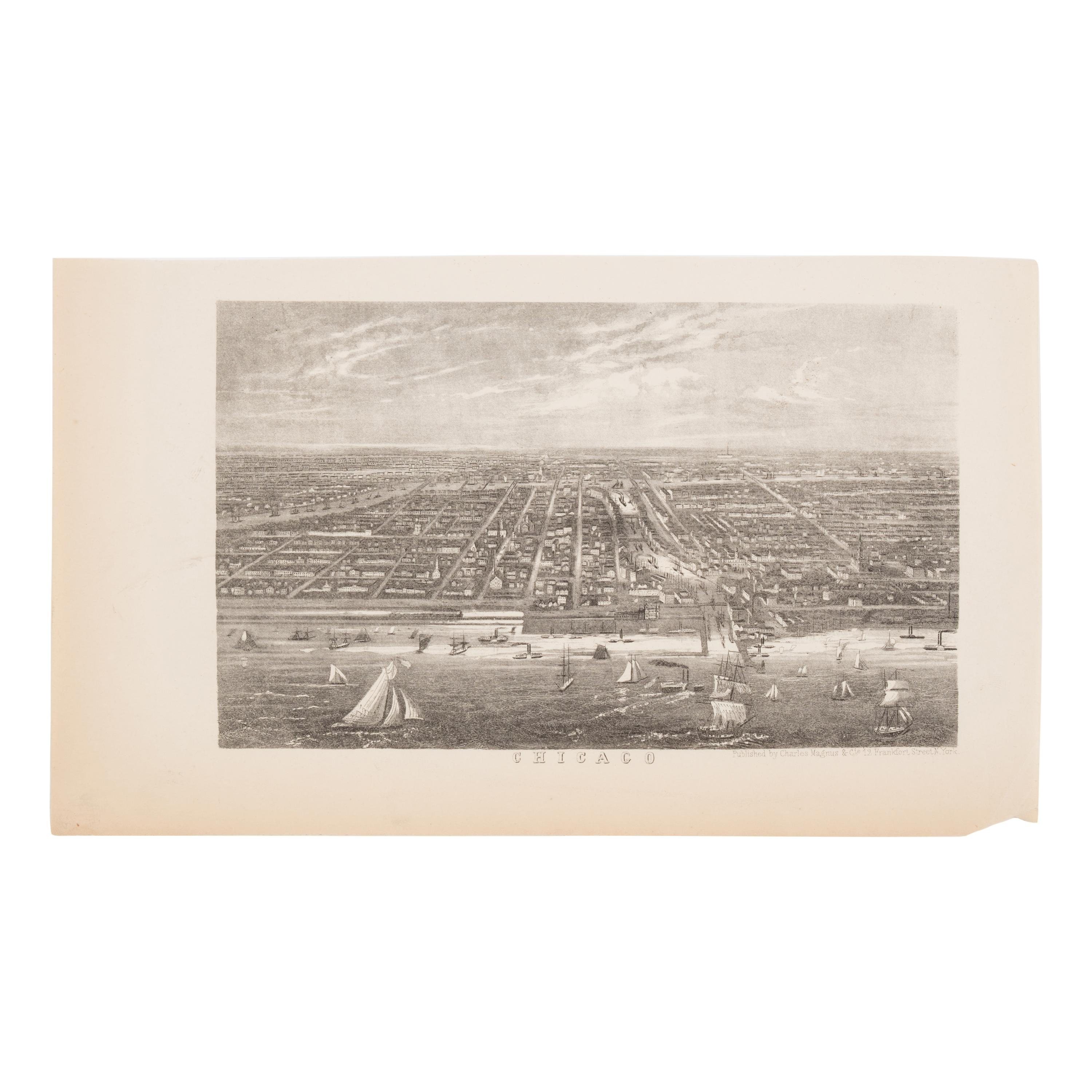 [Chicago Fire]. A large archive of letters, documents, tokens, and ephemera related to the Great Fire.