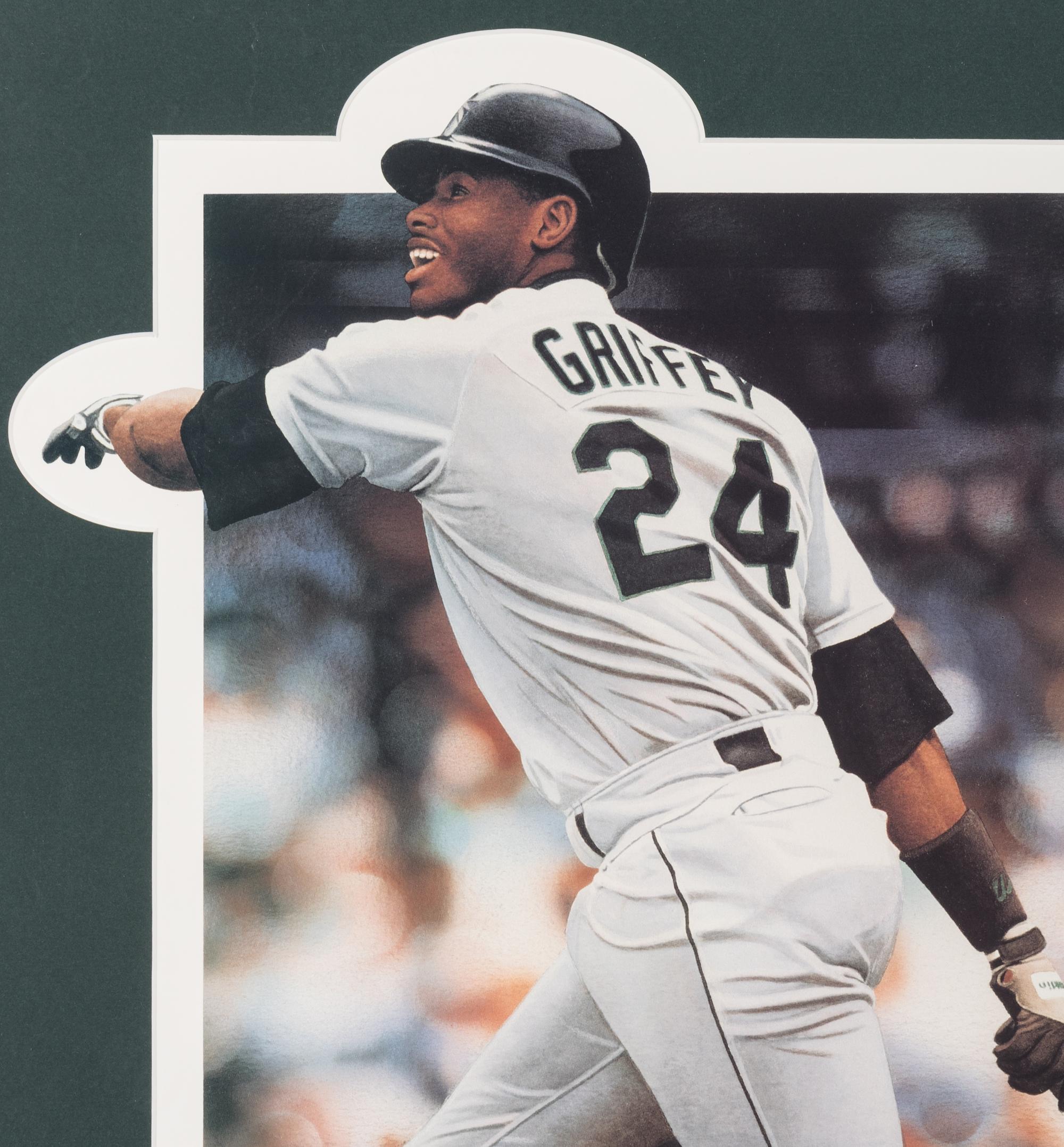 A Ken Griffey Jr. Seattle Mariners Signed Autograph 1993 Daniel Smith Lithograph,