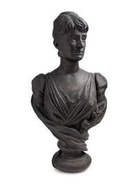 Bronze Bust of Bertha Palmer Made by The Henry-Bonnnard Bronze Company, 1887