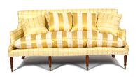 A Regency Style Silk Upholstered Sofa — 20TH CENTURY