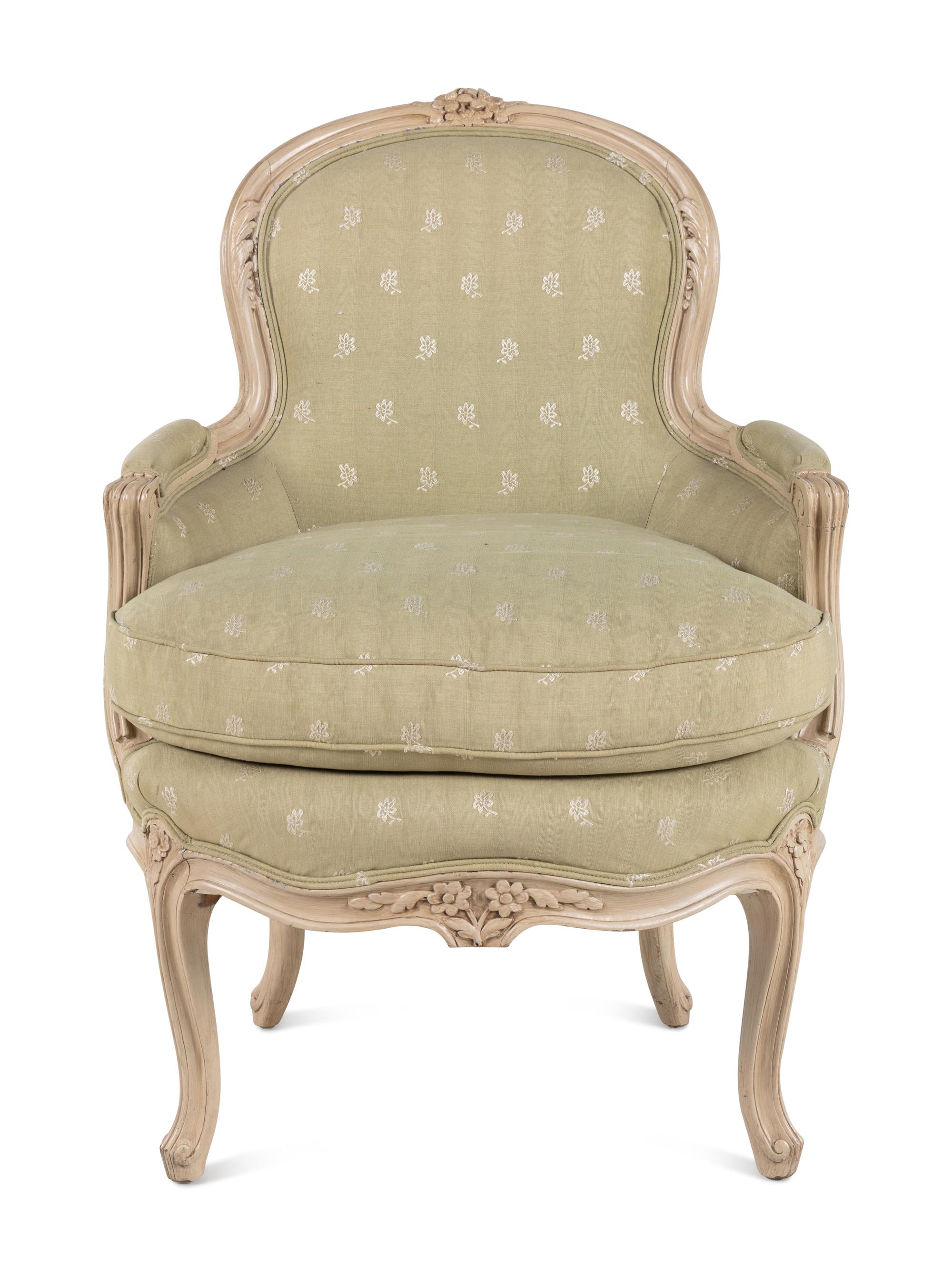 A Louis XV Painted Bergère