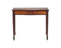A Federal Inlaid Mahogany Card Table