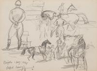 Study of Jockey & Horses Before the Start