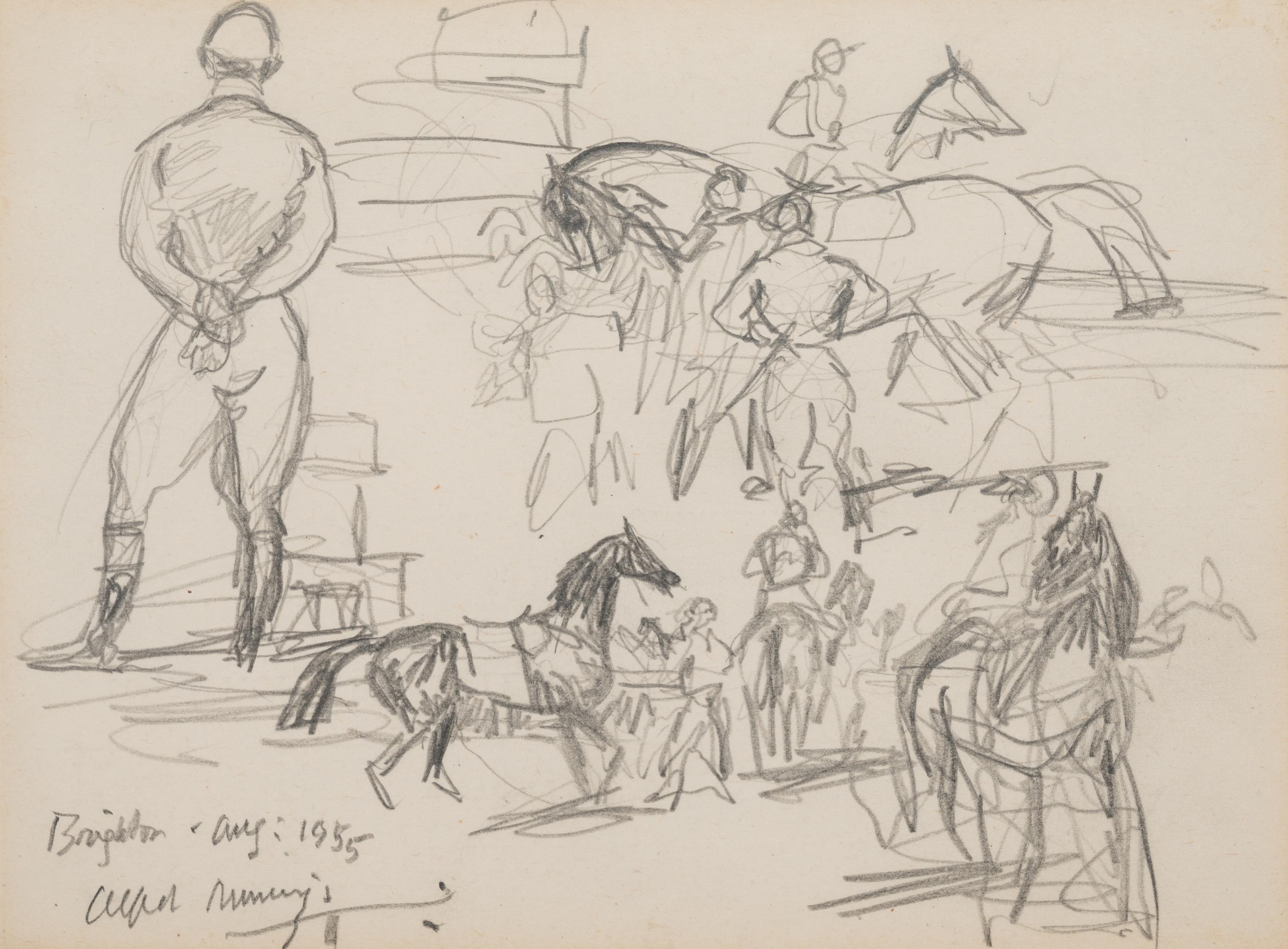 Study of Jockey & Horses Before the Start