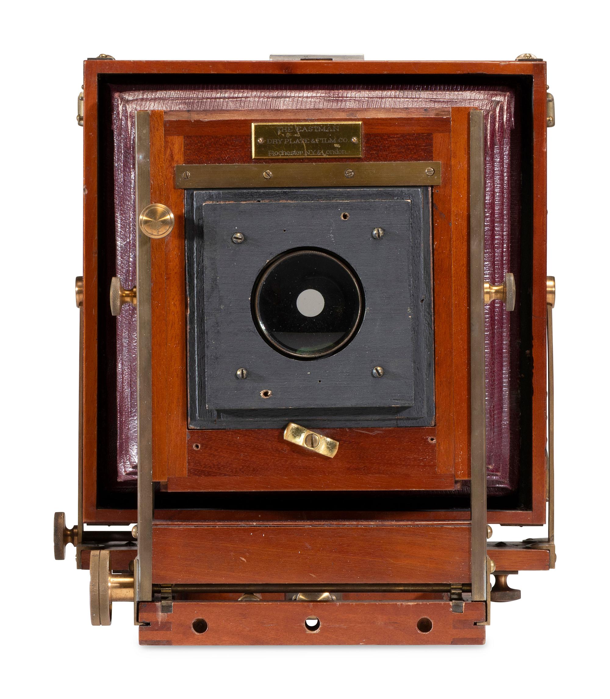 [EARLY PHOTOGRAPHY]. Eastman Dry Plate & Film Co. Interchangeable View camera. Rochester, NY, ca late 1886-1887.