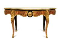 A Napolean III Style Gilt Metal Mounted Boulle Marquetry Center Table — 19TH/20TH CENTURY