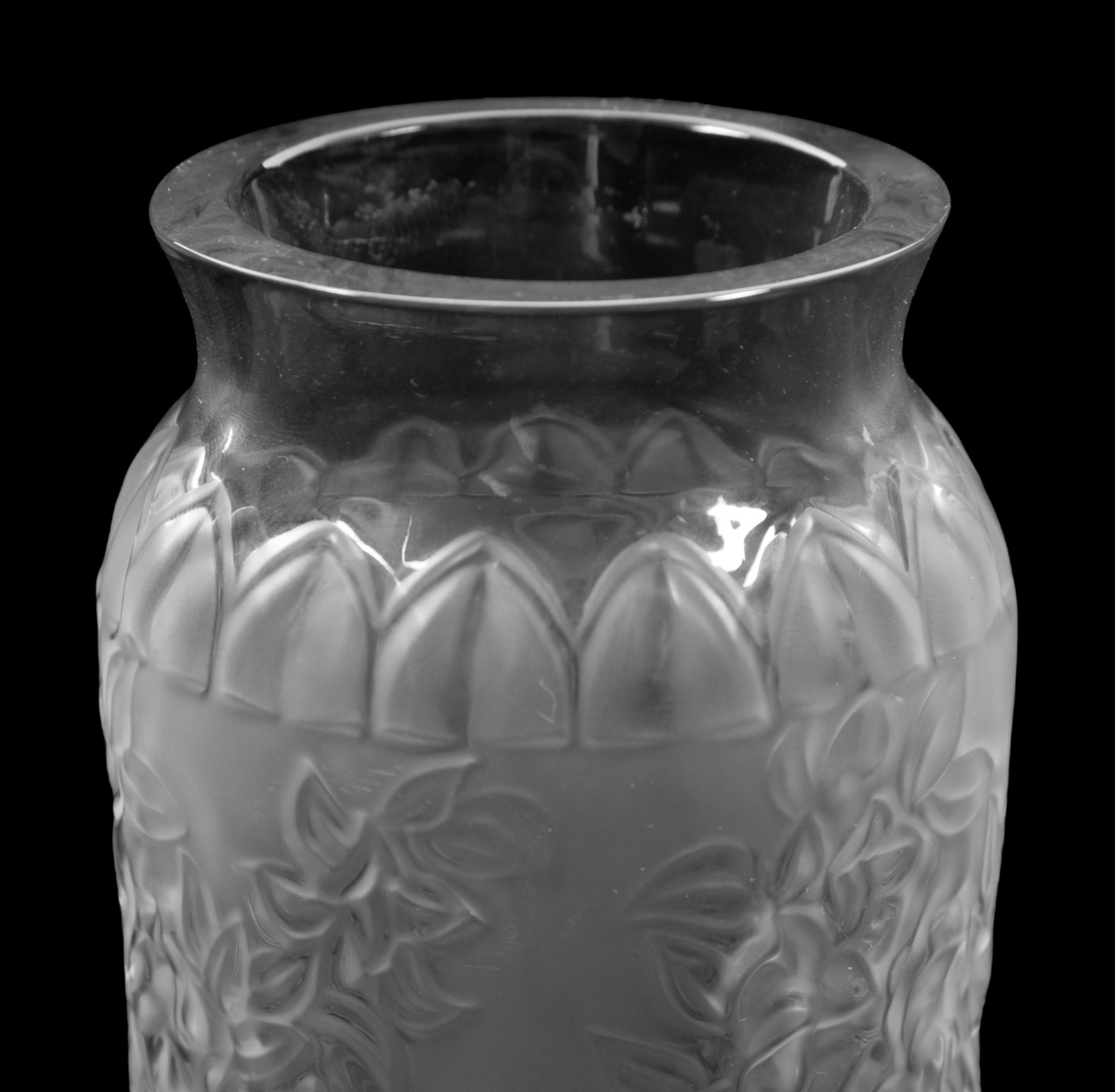 A Lalique Bougainvillier Vase