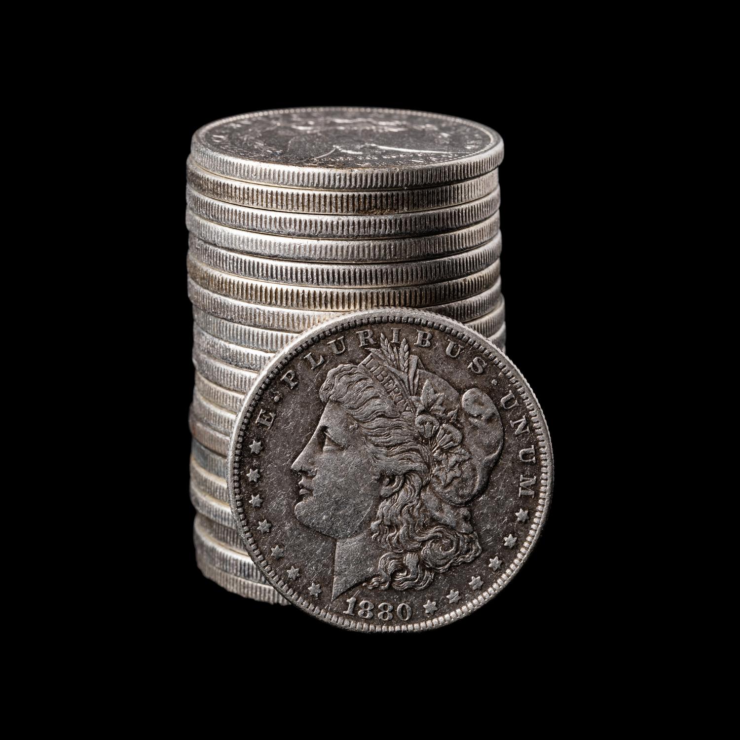 A Group of Twenty Morgan $1 Coins